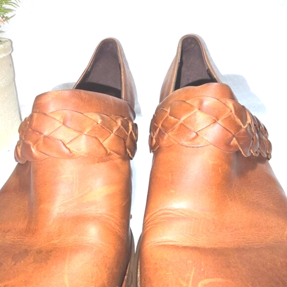 BORN MULE HENSLEY CLOG LEATHER WOMENS SIZE 9.5 WESTERN BOOTIE SHOE GUC - Picture 8 of 9